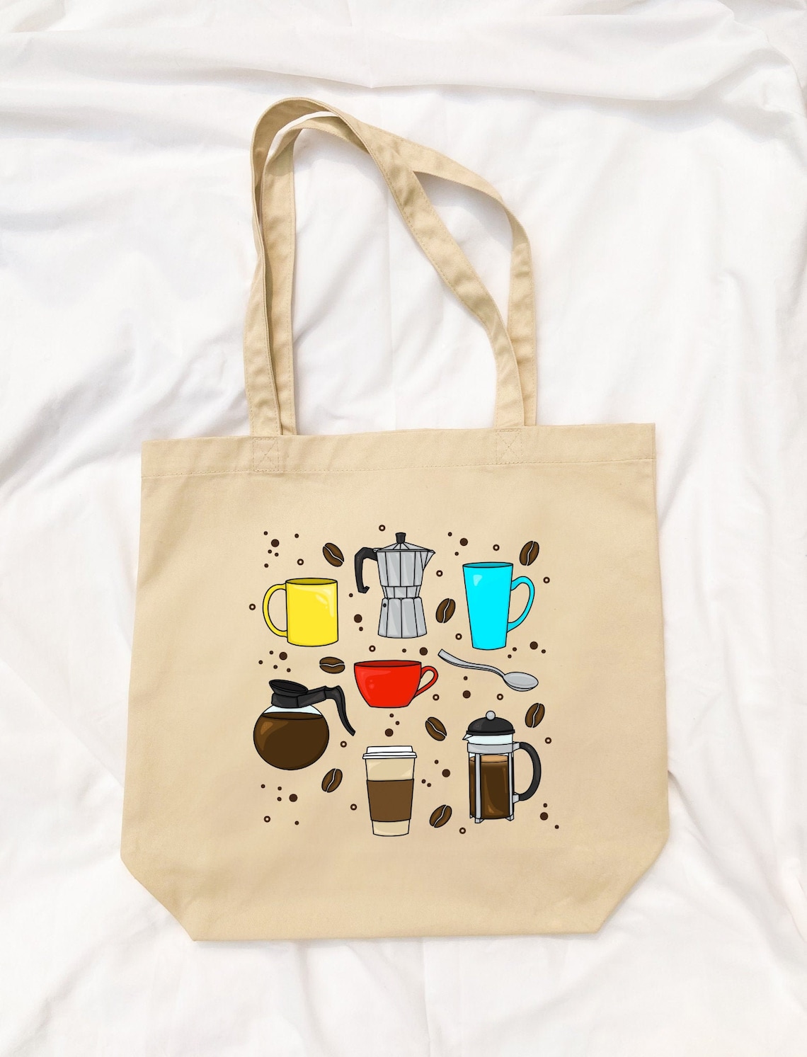 Coffee Eco Canvas Tote Bag Totebag Gift for Coffee Lovers Etsy