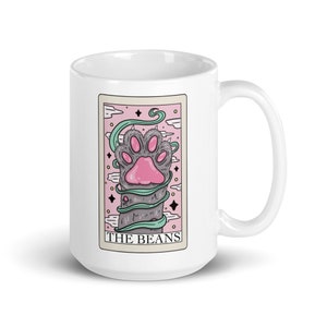 The Beans Cat Toes Tarot Card Mug