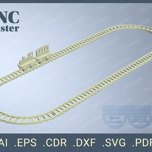 Train and Railway (digital Model) | CNC Vector Model for CNC Router ...