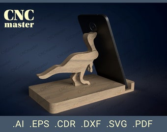 Stand Dino (Digital Model) | CNC vector model for CNC router, CNC machine, laser cutting, milling machine