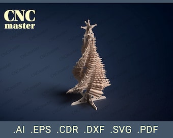 Decorative Christmas Tree-3 (Digital Model) | CNC vector model for CNC router, CNC machine, laser cutting, milling machine
