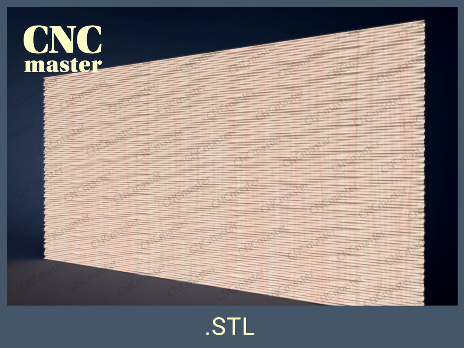 Panel ripple 3D STL Model digital Model STL 3D Model for CNC Router ...