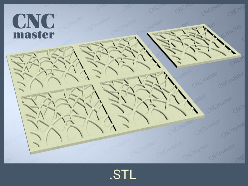 Panel “tree” 3D STL Model (digital Model) | STL 3D Model for CNC Router ...
