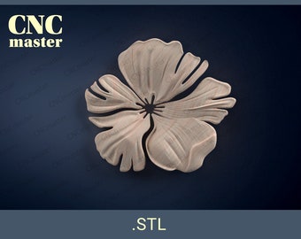 Decor “Flower” 3D STL model (Digital Model) | STL 3D model for CNC router, cnc machine, milling machine