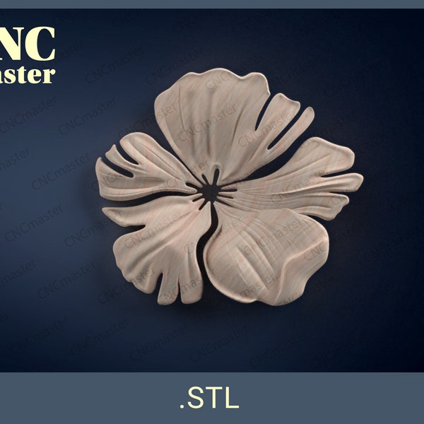 Decor “Flower” 3D STL model (Digital Model) | STL 3D model for CNC router, cnc machine, milling machine