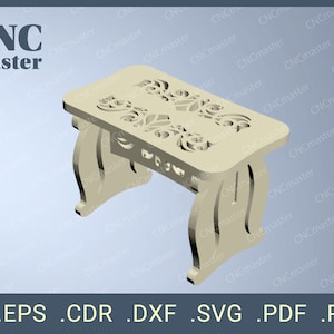 Mini-Bench (Digital Model) | CNC vector model for CNC router, CNC machine, laser cutting, milling machine