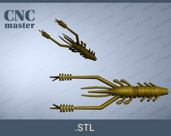 Silicon Lure Crayfish 3D STL model (Digital Model) | STL 3D model for cnc router, cnc machine, milling machine