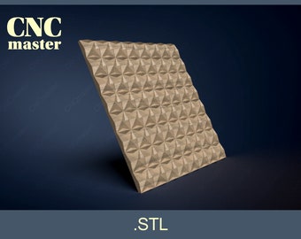 Geometric Wall Panel - 3D STL model (Digital Model) | STL 3D model for CNC router, cnc machine, milling machine
