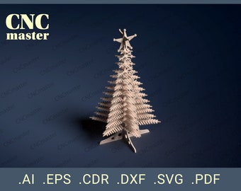 Decorative Christmas Tree-2 (Digital Model) | CNC vector model for CNC router, CNC machine, laser cutting, milling machine