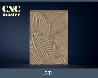 Panel "Curtains" 3D STL model (Digital Model) | STL 3D model for CNC router, cnc machine, milling machine.