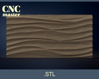 Wavy Panel-2 3D STL model (Digital Model) | STL 3D model for CNC router, cnc machine, milling machine