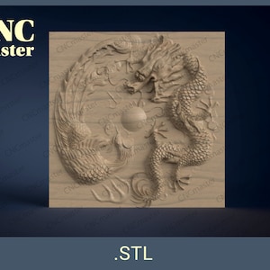 Dragon 3D STL model (Digital Model) | stl 3d model for CNC router, CNC machine, milling machine