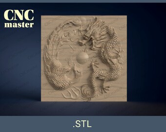 Dragon 3D STL model (Digital Model) | stl 3d model for CNC router, CNC machine, milling machine
