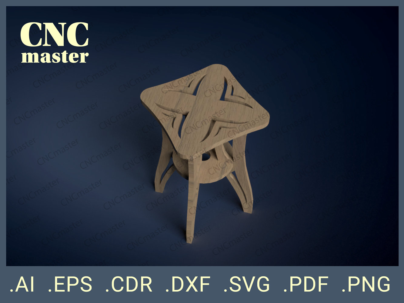 Stool Seat digital Model CNC Vector Model for CNC Router, CNC Machine ...