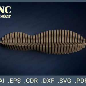 Parametric Shelf (Digital Model) | CNC vector model for CNC router, CNC machine, laser cutting, milling machine