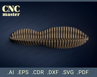 Parametric Shelf (Digital Model) | CNC vector model for CNC router, CNC machine, laser cutting, milling machine