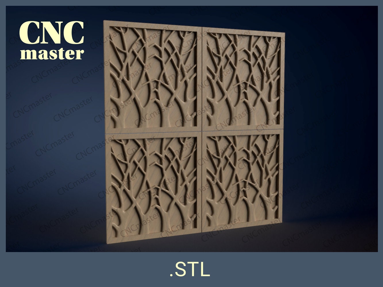 Panel “tree” 3D STL Model (digital Model) | STL 3D Model for CNC Router ...