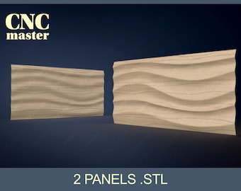 Wavy Panel-3 3D STL model (Digital Model) | STL 3D model for CNC router, cnc machine, milling machine