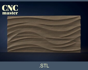 Wavy Panel-1 3D STL model (Digital Model) | STL 3D model for CNC router, cnc machine, milling machine.