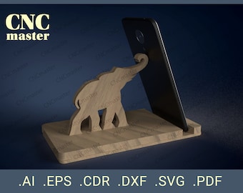 Stand "Elephant" (Digital Model) | CNC vector model for CNC router, CNC machine, laser cutting, milling machine