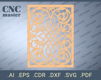 Decorative Lattice Panel (Digital Model) | CNC vector model for CNC router, CNC machine, laser cutting, milling machine