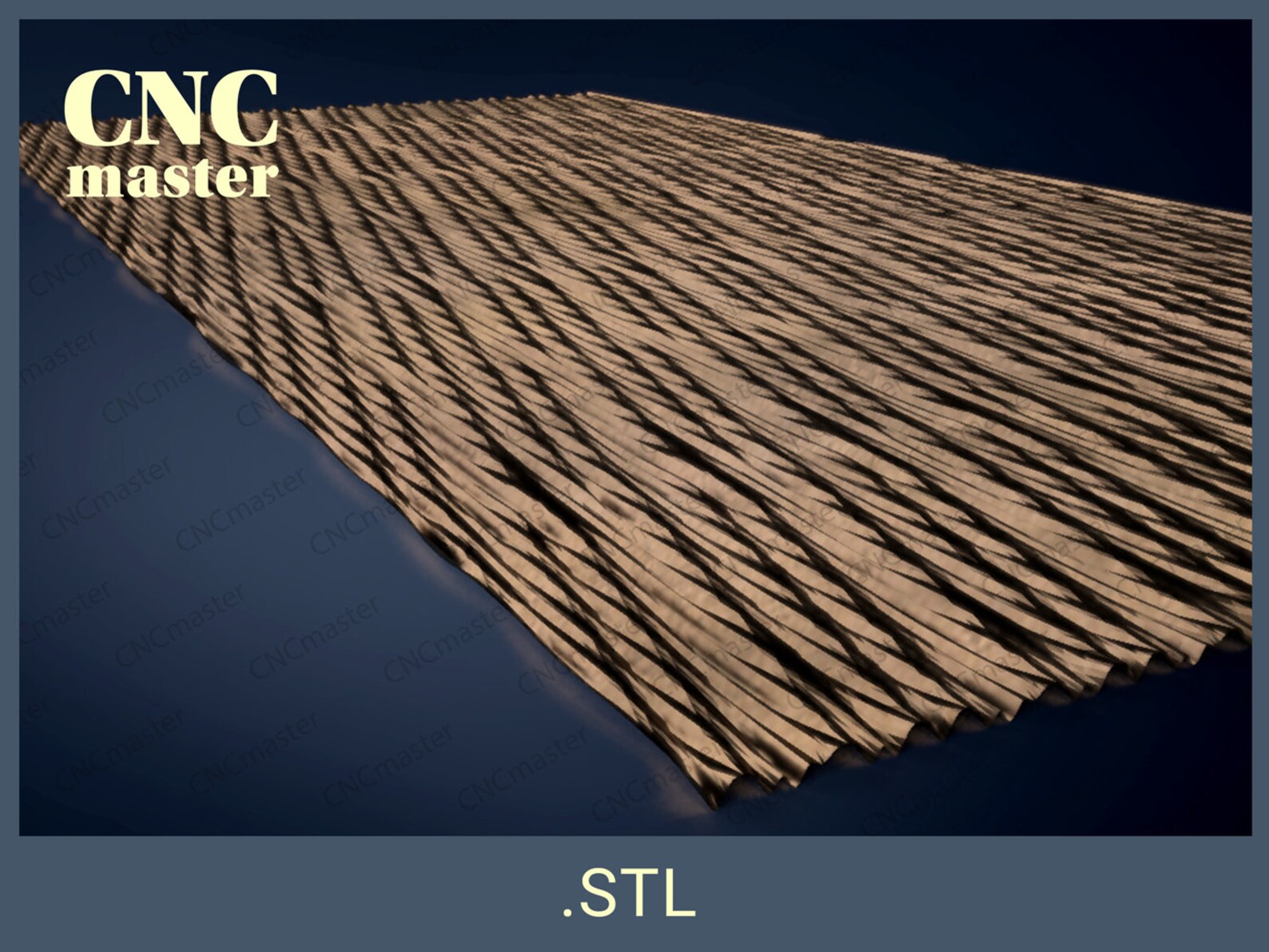 Panel ripple 3D STL Model digital Model STL 3D Model for CNC Router ...