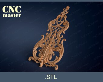 Decorative overlay piece 3D STL model (Digital Model) | STL 3D model for cnc router, cnc machine, milling machine