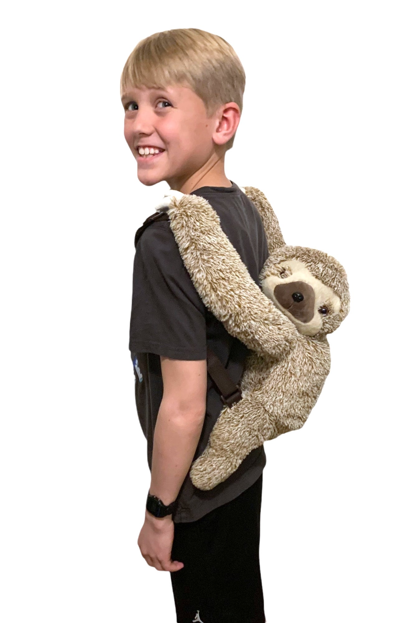Mochila de pelúcia fofa de preguiça, encante as crianças com esta adorável companheira de preguiça! Perfeita para passeios divertidos
