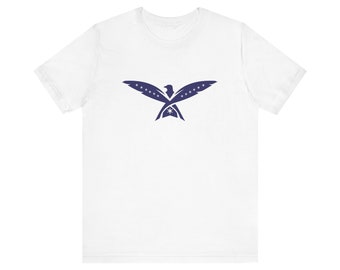 The George Washington Eagle - on white tee - Unisex Jersey Short Sleeve Tee
