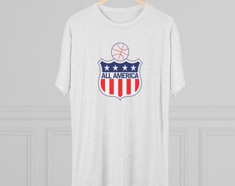 All America Basketball - Men's Tri-Blend Crew Tee