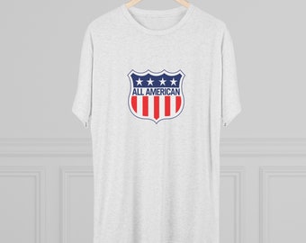 All American - Men's Tri-Blend Crew Tee