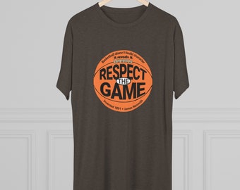 Respect the Game - Men's Tri-Blend Crew Tee