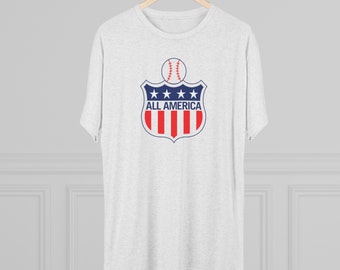 All America Baseball - Men's Tri-Blend Crew Tee