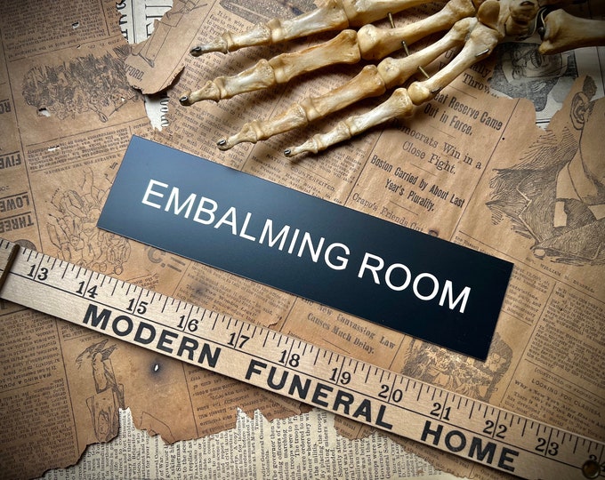 Embalming Lab Signs Embalming Room Sign - Etsy