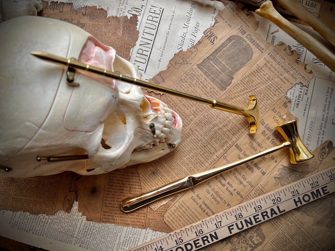 Gold Lobotomy Orbitoclast & Hammer Surgical Medical Tools Etsy