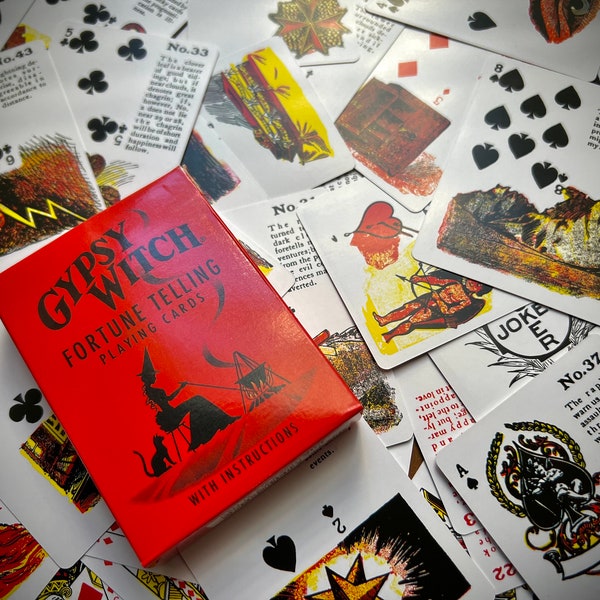 Jeu de cartes à jouer Gypsy Witch Fortune Telling Tarot Oracle