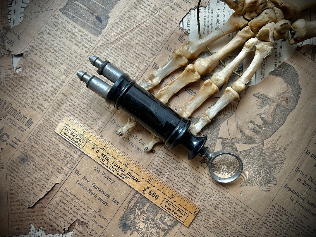 Antique Embalming Hand Pump Etsy
