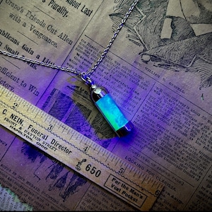 Crushed Uranium Glass Pendant