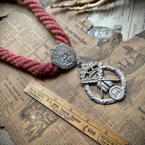 Antique Odd Fellows Necklace & Pendant