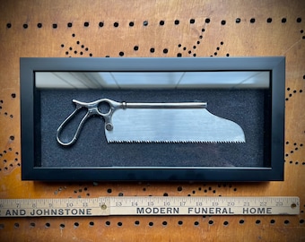 Amputation Bone Saw Shadowbox Display