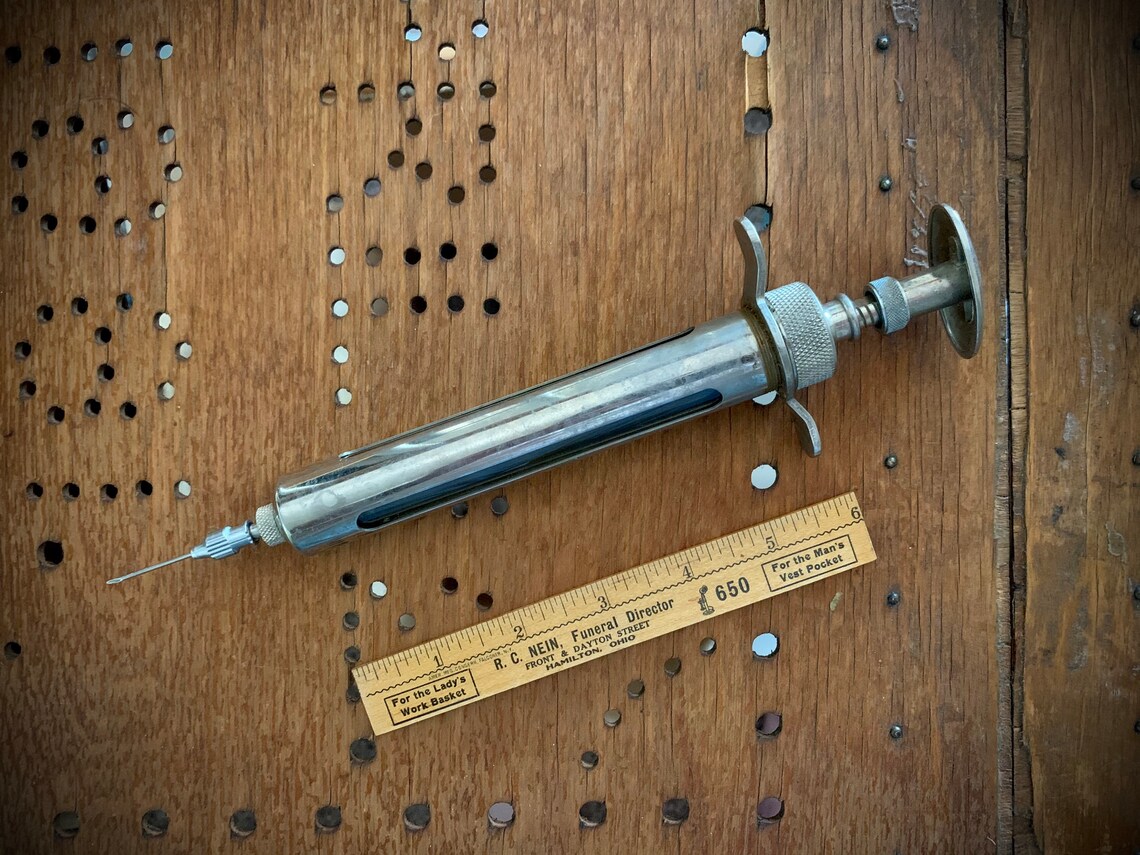 Morticians Large Embalming Syringe Etsy