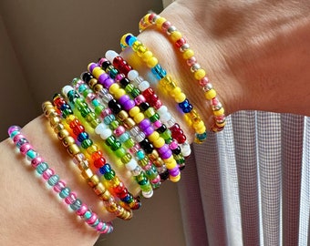 Stackable Custom Beaded Bracelet - 4mm beads