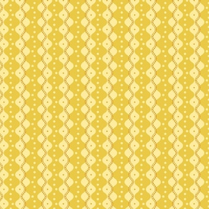 May include: A seamless pattern with a repeating design of yellow and white wavy lines and dots. The background is a light yellow color.