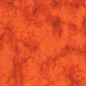 Orange Tonal Fabric / 100% Cotton Fabric / Marble Tonal Orange Fabric / by MDG / 44&quot; wide