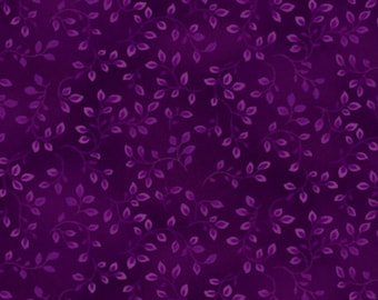 Violet Fabric / 100% Quilting Cotton Fabric / Blender Fabric / Folio Basics Violet 7755-55 / Fabric by Henry Glass / 44&quot; wide