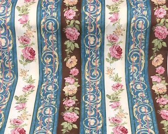 Floral Quilter Cotton Fabric: Vintage Rose Print by Paintbrush Studio, 44' wide