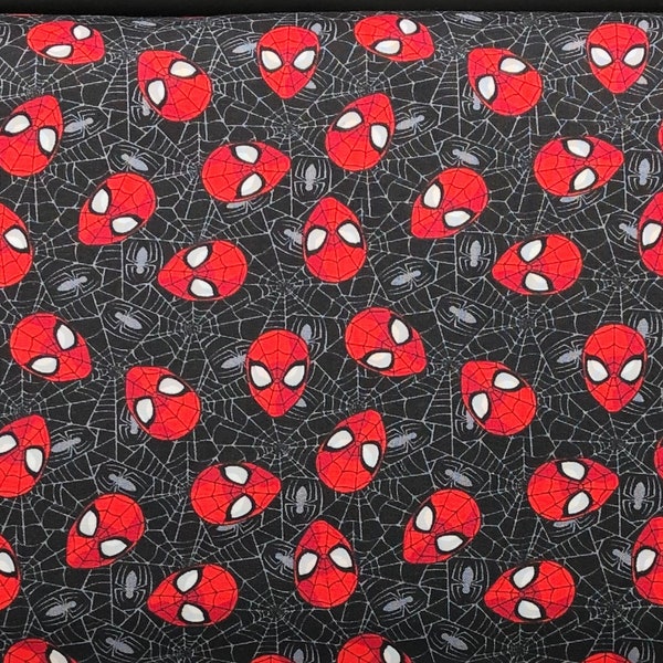 SpiderMan Fabric / 100% Quilter Cotton Fabric / Marvel Kawaii II - Spider-Man Web Fabric / Marvel Comics Fabric / Camelot Fabrics / 44" wide