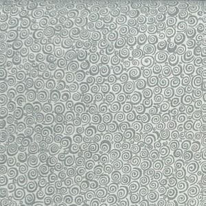Gray Fabric / 100% Cotton Fabric / Curly Q Tonal Dove Grey Fabric / Blender Fabric / by MDG / 44&quot; wide
