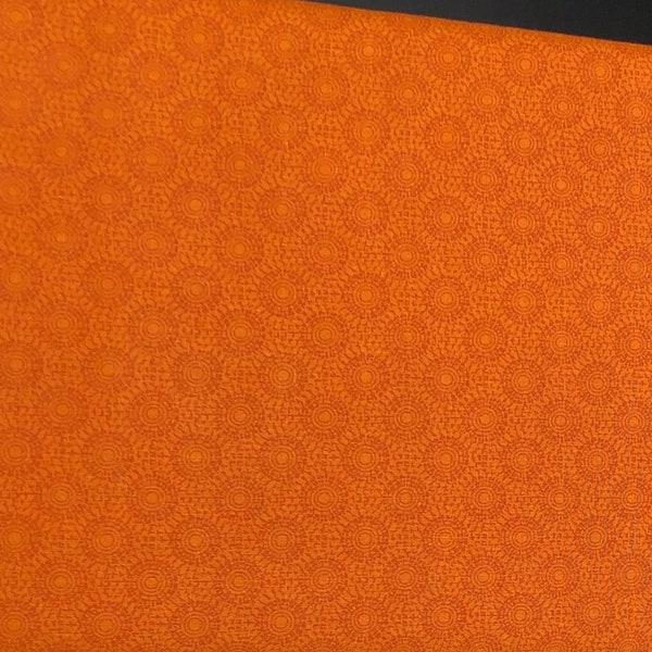 Orange Fabric / 100% Cotton Fabric / Orange Tonal Fabric / Quentin / Fabric by 3 Wishes / 43" wide