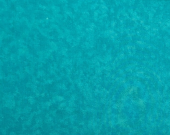 Teal Fabric / 100% Cotton Fabric / Teal Blender Fabric / Colorwash Cottons 1002 by Fabric Arts / 45&quot; wide